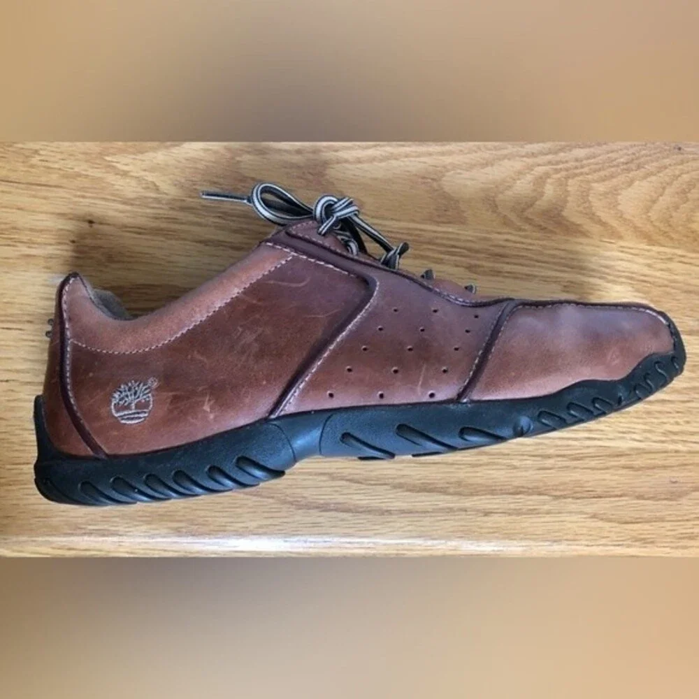 TIMBERLAND Men’s shoes 👞 Leather Brown Round Toe Lace up 9 1/2 M